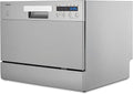 MEDION Tischgeschirrspüler DWT60 (6 Gedecke Fassungsvermögen, ca. 6,5 Liter Verbrauch, LED Display, MD37496) silber, 7 Programme