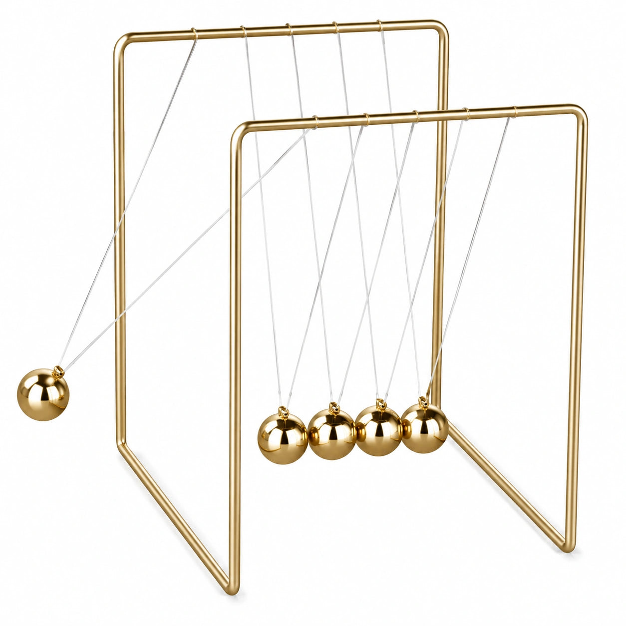 Newton Pendelkugelset Gold 18x15cm