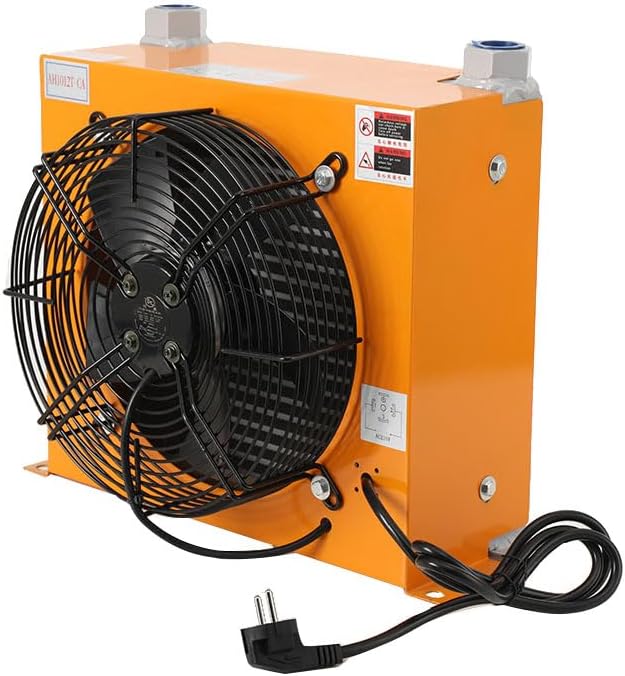 AH1012T-CA Hydraulischer Luftkühler, Hydraulikölkühler Ölkühler Lüfter Luftkühler 100L/min inkl. Thermostat, Lüfterspannung: 220 V/50 Hz Anwendung