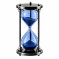 Sanduhr mit Metallrahmen 20 cm Blau