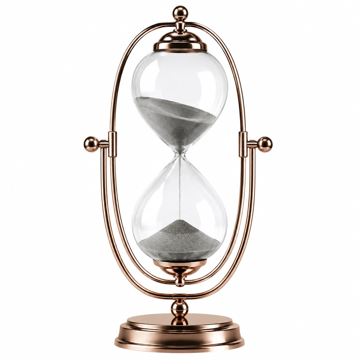 Kupferfarbene Sanduhr, Rotierbar, 60 Minuten Timer