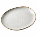 Ovaler Keramikteller 28cm Creme