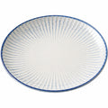 Runder Teller Blau-Weiß 30cm