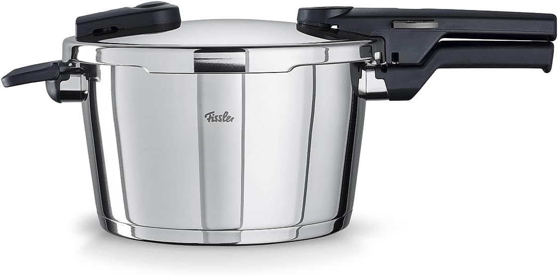 Fissler Vitaquick/Schnellkochtopf (4,5 L, Ø 22 cm) Edelstahl-Dampfkochtopf, 4,5 Liter, 2-Garstufen