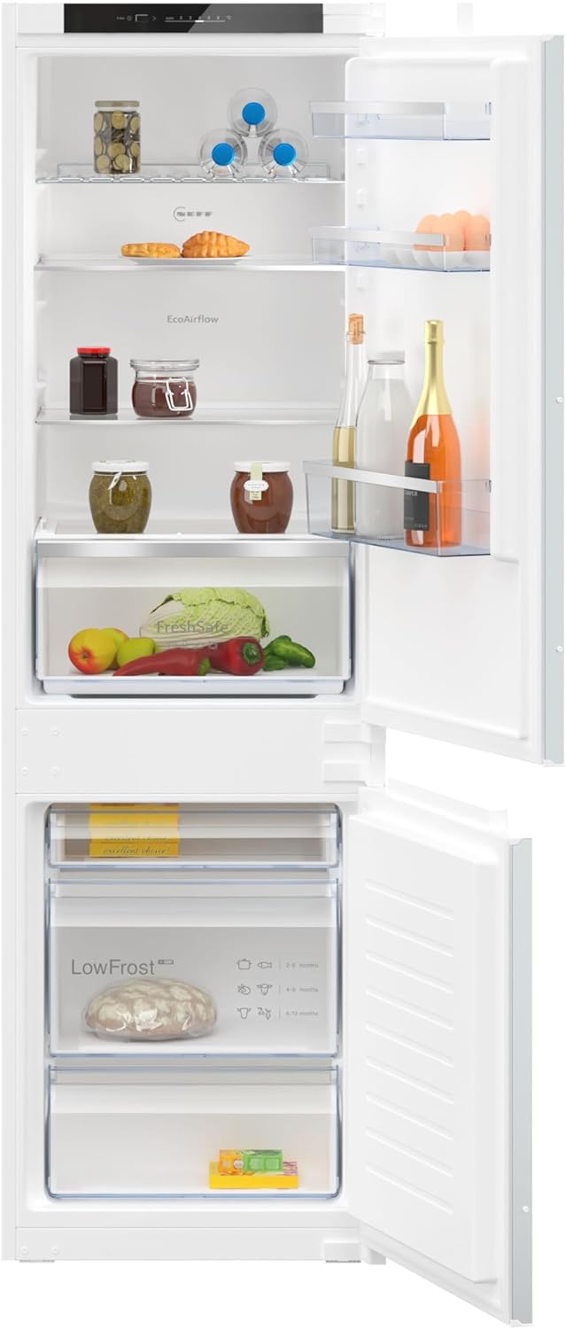 Neff KI7862FE0 Kühl-Gefrierkombination, 177.2 × 54.1 cm, Gesamt: 267 l, Kühlen 183 l, Gefrieren 84 l, 35 dB, LED-Beleuchtung, Stauraum, N 50