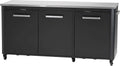 cozze 180 × 60 × 90 cm Outdoor-Tisch, Edelstahl & Schwarz