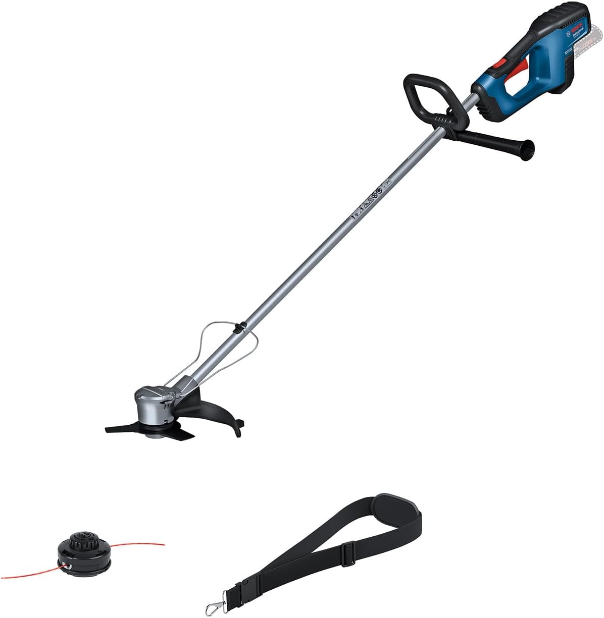 Bosch Professional 18V System Akku-Freischneider GFR 18V-23 (bürstenloser Motor, Schnittkreisdurchmesser 23 cm, 1x Fadenspuleneinheit
