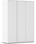 Rauch Möbel Nabila Kleiderschrank, Breite 140 cm, 3-türig, Farbe Weiß