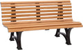 Blome Sitzbank, 3-Sitzer Gartenbank für Garten, Parkbank in Holzoptik, wetterbeständig