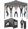 Aoxun Faltpavillon 3 × 3m Wasserdicht Stabil, Pop Up Pavillon, UV-Schutz 50+ Gartenzelt Inkl. Rolltasche, wasserbeständig