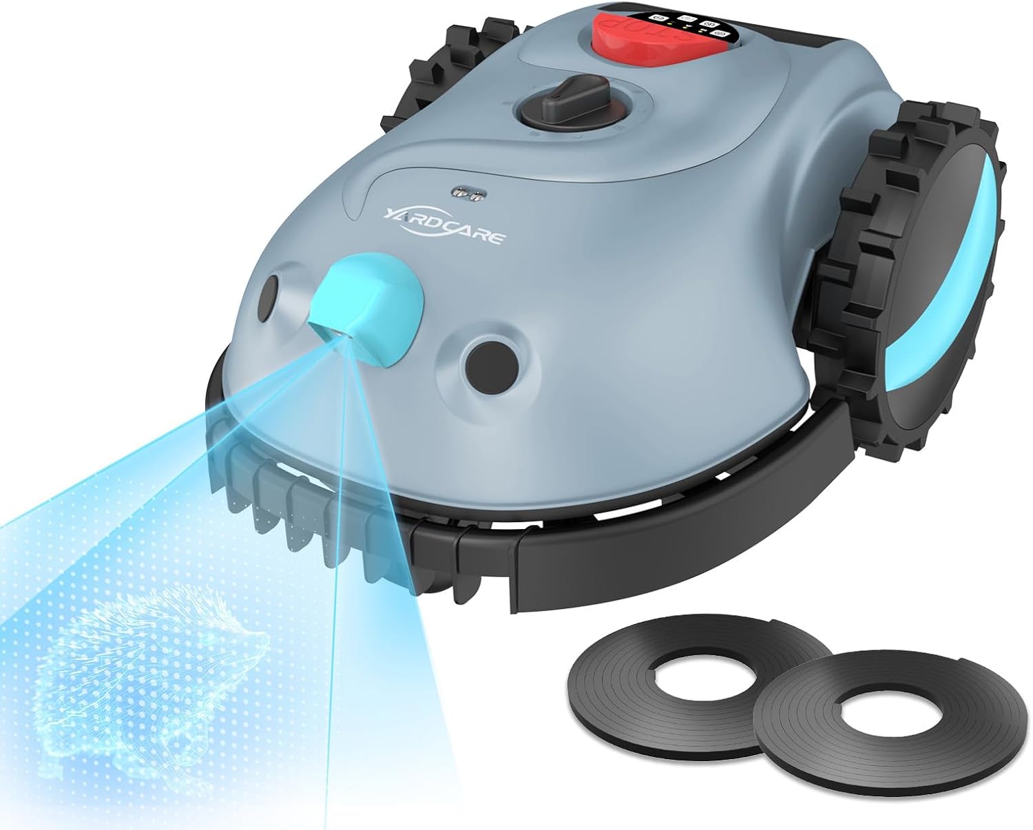 YARDCARE V100 Mähroboter, Hindernisvermeidung(150 Arten), 4,0 Ah Akku Rasenmäher Roboter
