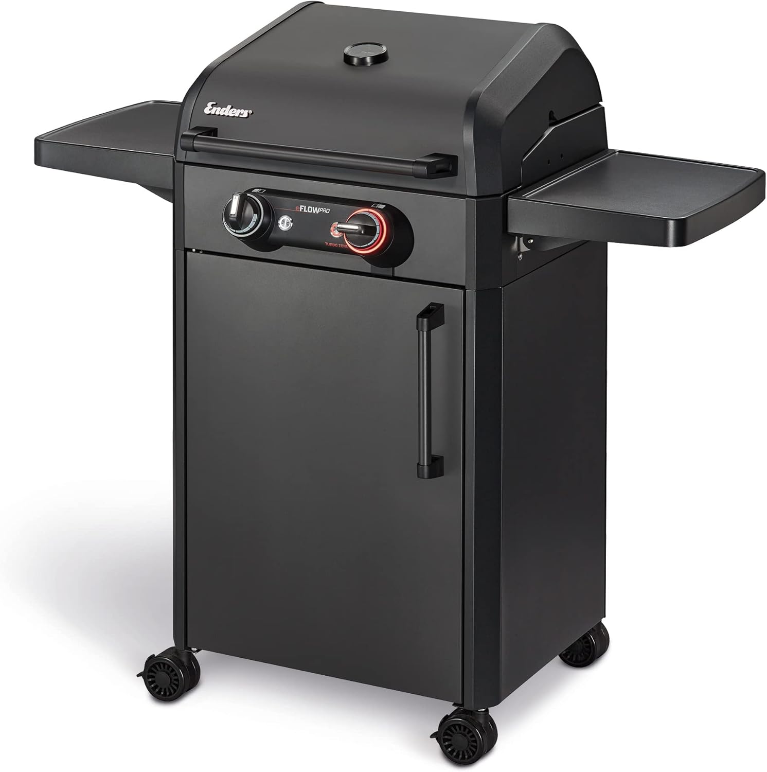 Enders Elektrogrill eFLOW PRO 2 TURBO SHADOW, 3 kW, LED-Beleuchtung, Grillwagen #97126