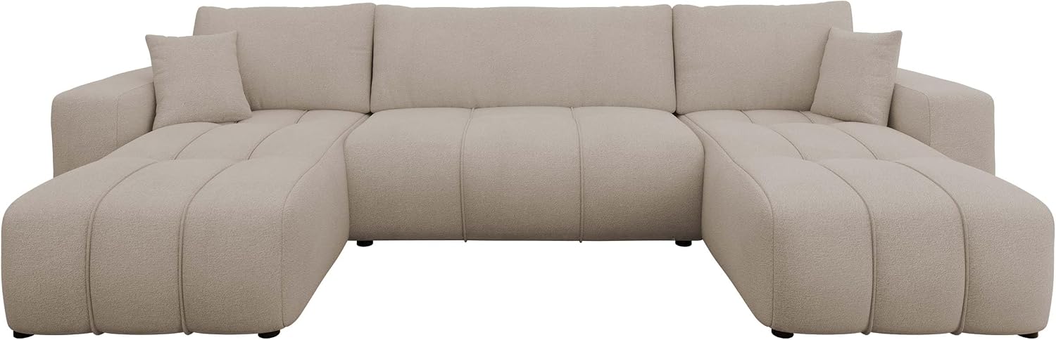 Mirjan24 Wohnlandschaft Furyn U, Ecksofa, Eckcouch (Velo 623)