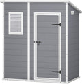 Keter Manor Pent 6 × 4 Gartenhaus, Außenmaße: BxTxH:183.5 × 111 × 200.5 cm, Innenmaße: 168.5 × 97 × 154 cm, Stauraum, wetterbeständig