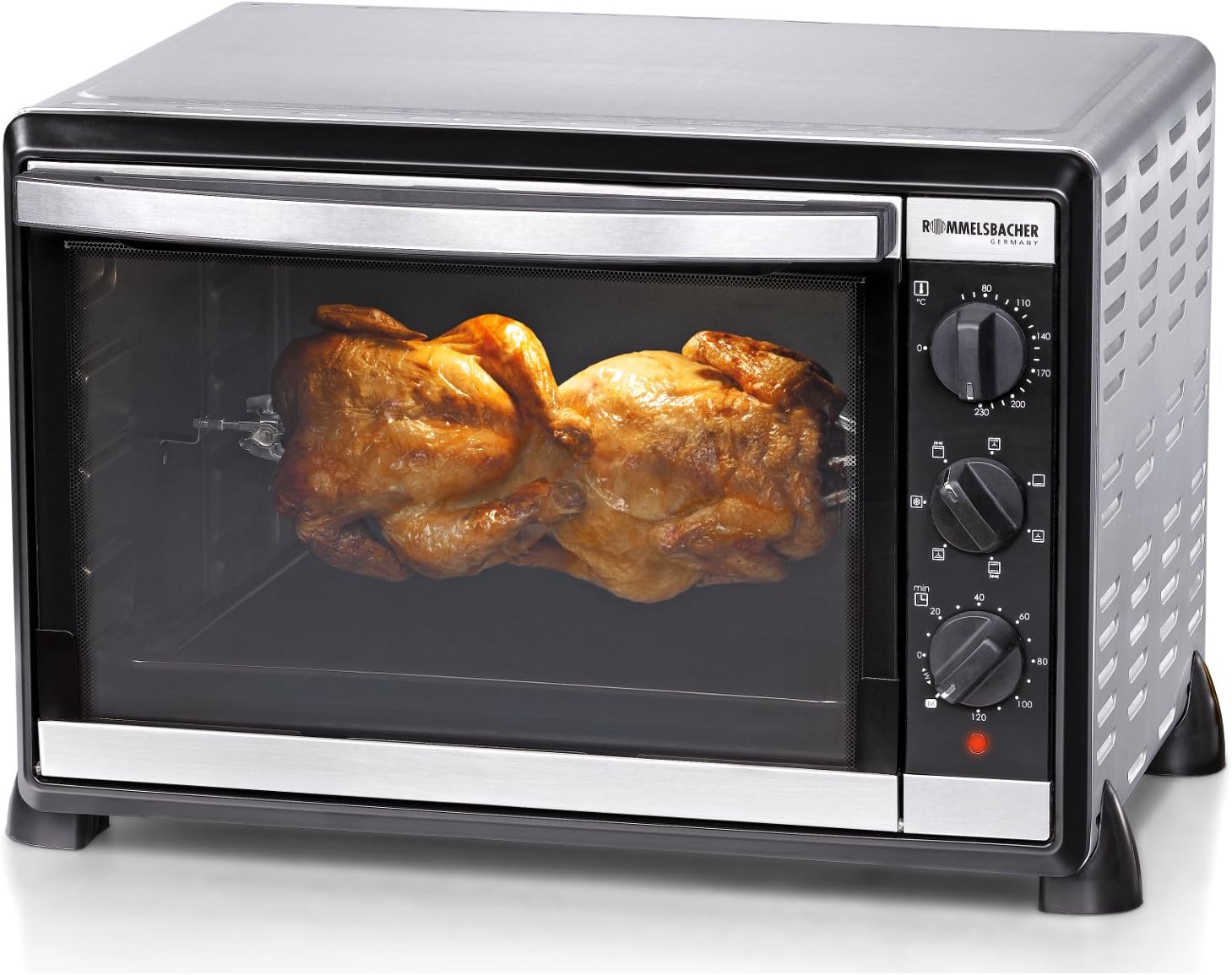 ROMMELSBACHER Back & Grill, 42 Liter Backraum, 1800 W, Edelstahl, 7 Heizarten, Temperaturen von 80-230 C