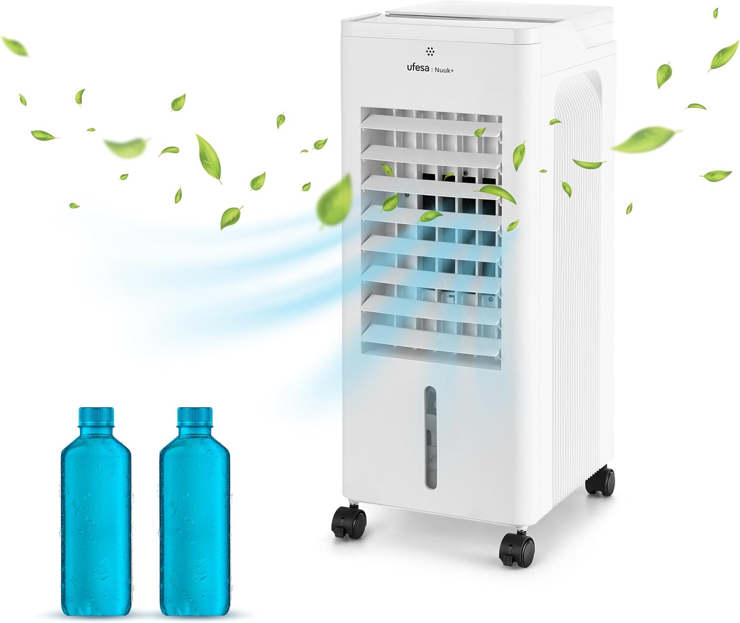 Ufesa Nuuk+ Verdunstungskühler, 65 W, Timer 12h, Fernbedienung, Oszillation, Display, Kühlfunktion, 3 Geschwindigkeiten, 3 Modi, 6L Tank, Filter