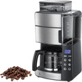 Russell Hobbs Kaffeemaschine, 25 l, Timer, Brausekopf für opt. Extraktion & Aroma Grind&Brew (1 bis 10 Tassen