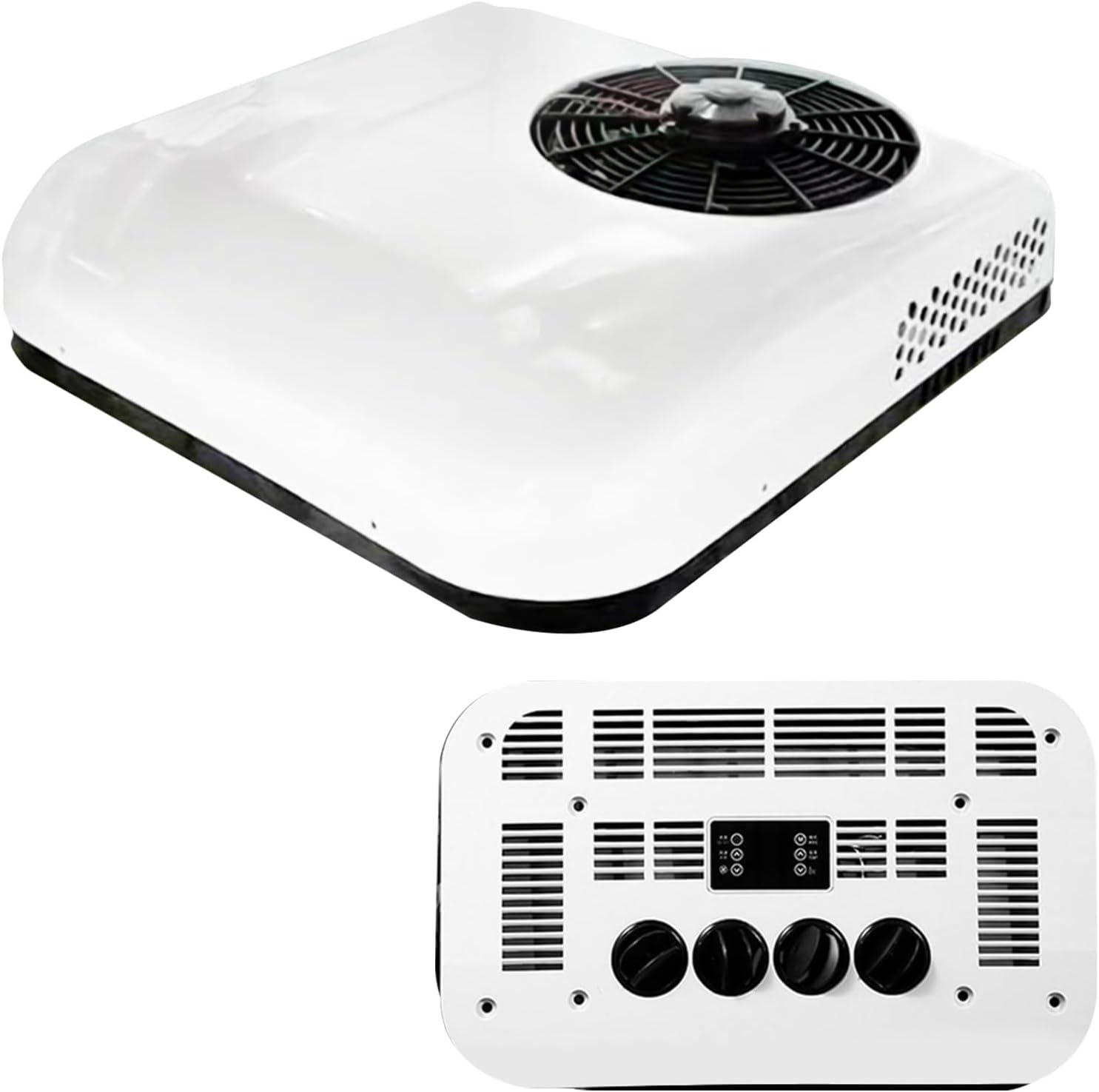 Motorhome Air Conditioning, 24V Klimaanlage, 24V Klimaanlage Mit Energiemanagementsystem Und Eco-Modus, Weiß (Weiß Nur Kühlung