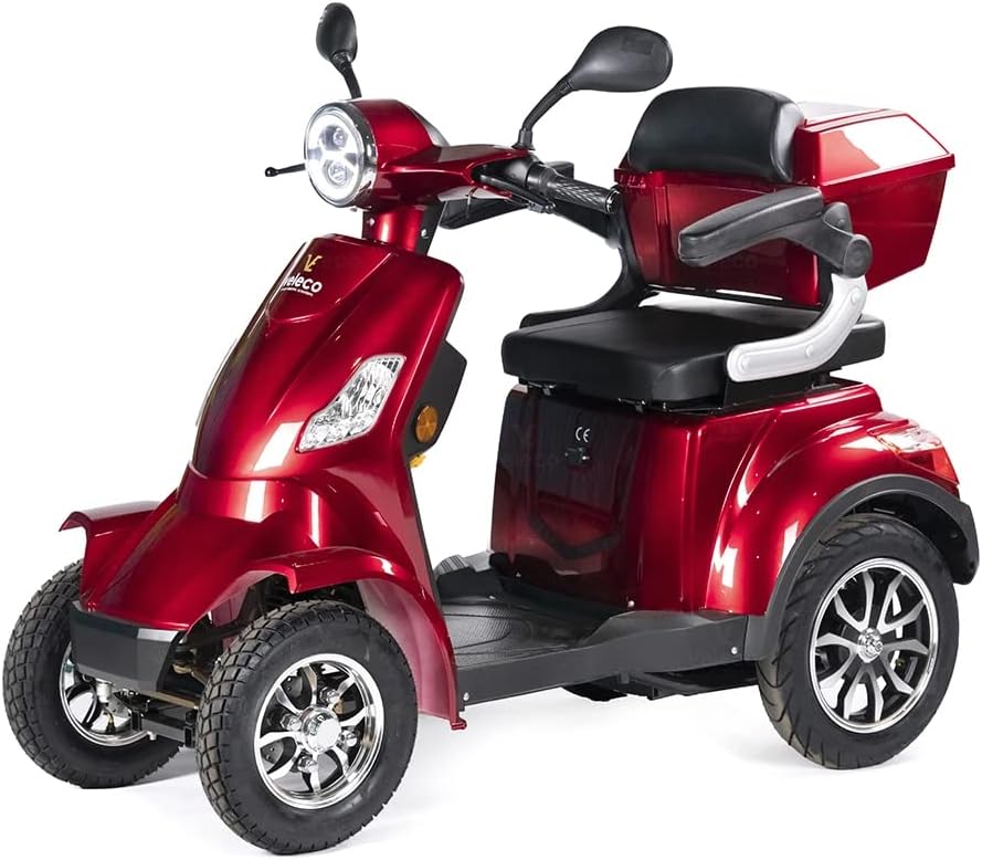 VELECO Seniorenmobil 4-Rad Elektromobil ElektroRoller 1000 W FASTER, verstellbar