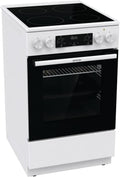 Gorenje GEC5C 41 WG Elektro-Standherd mit Glaskeramik-Kochfeld, 50 cm