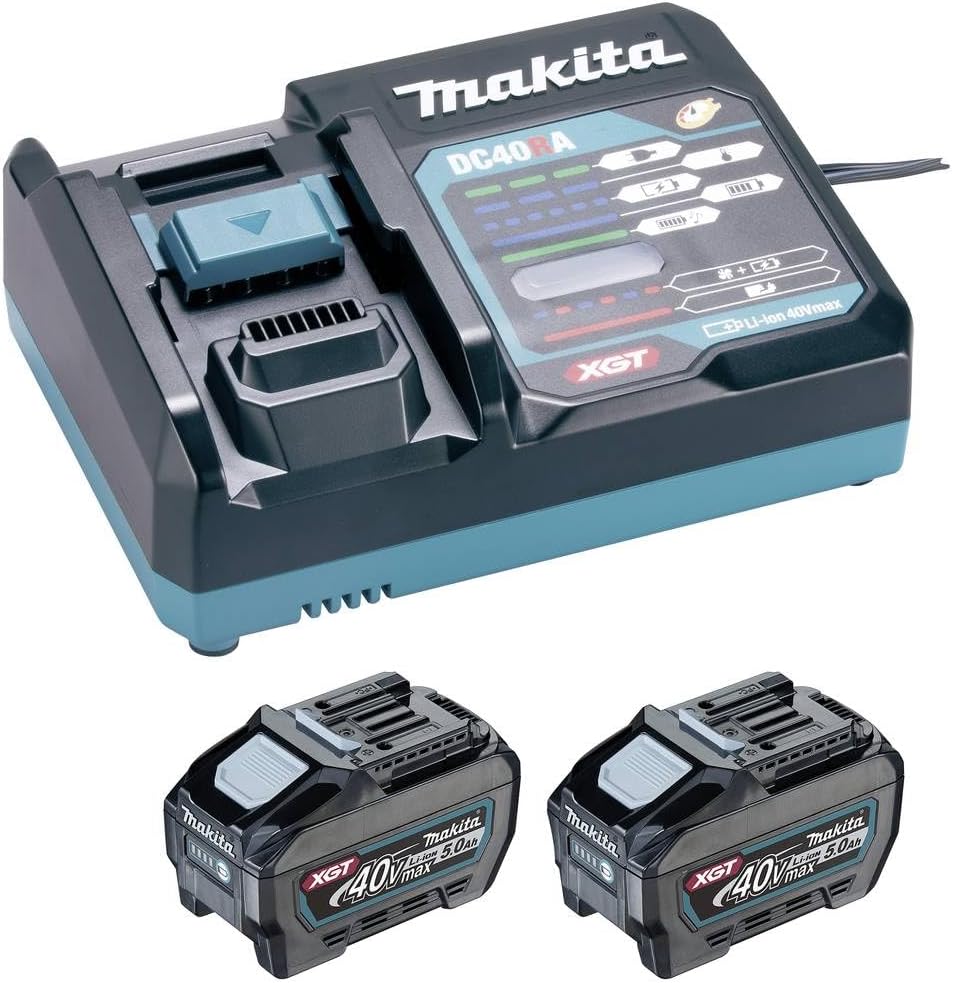Makita » Power Source-Kit XGT 5,0 Ah « 1x, Produktabmessung (L x B x H), 2 × 40 V Akkus, Die Energiequelle für XGT 40V max