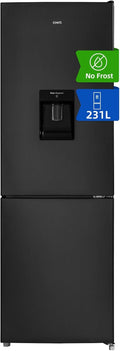 CHIQ Kühlschrank, 54 cm B, 57,6 cm T, 161 L, LED-Licht, NoFrost, LED-Beleuchtung, 231L, 4-Sterne-Gefrierfach, Schnellkühlung| Umkehrbare Tür