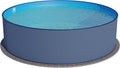 Planet Pool, Stahl 0,4 mm anthrazit, Folie 0,4 mm blau