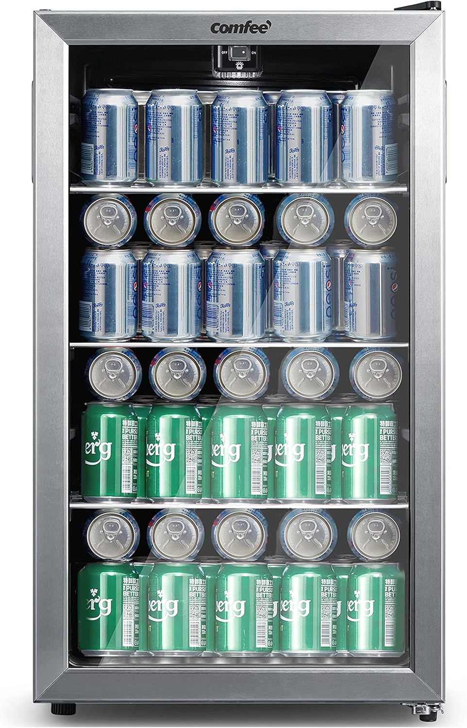 COMFEE' CRV115TAST Cooler, 115 Cans Beverage Refrigerator