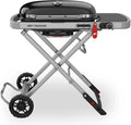 Weber Traveler Gasgrill/Klappbarer tragbarer Gasgrill mit Rädern, 111 cm Breite, 2065 cm² Grillfläche, 3,8 kW, 1 Brenner