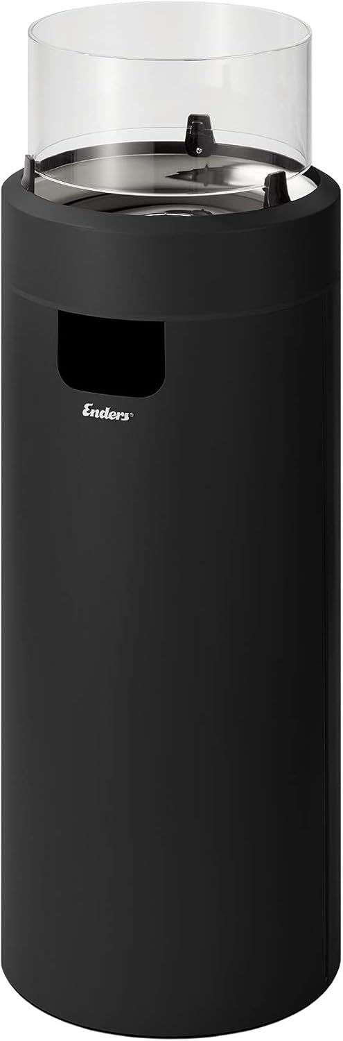 Enders Terrassenfeuer NOVA LED L Schwarz, H102 cm Ø 62 cm, LED-Beleuchtung, Schwarz #5601