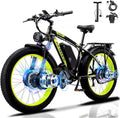 E Bike Fahrrad, 250 W E-Bike 120KM Range 21-Gang-Getriebe Hydraulische Scheibenbremsen, 48V 23Ah Akku Elektrofahrrad Ebike mit Telefonhalter