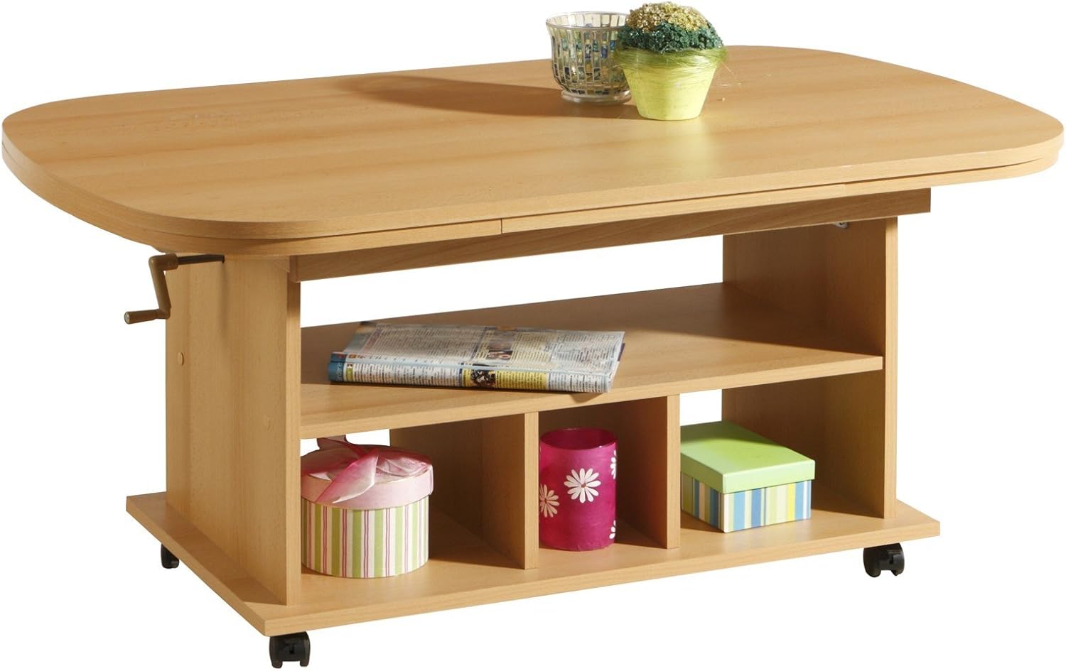 Hela Couchtisch, Funktion höhenverstellbar (B/T/H 107 × 67 × 50-60)
