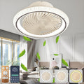 LED Deckenventilator, 75 W Deckenlampe mit Ventilator, 30 dB, Fernbedienung und APP, App-Steuerung, Timer, 360 Drehung Lampe mit Ventilator