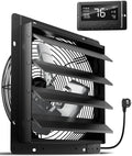 HG Power 350 mm Abluftventilator mit Temperatur und Feuchtigkeitsregler, Timer, Display