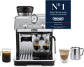 De'Longhi Siebträgermaschine La Specialista Arte EC9155. MB, Espressomaschine, 1550 W, 8 Mahlgrade, Edelstahl/Schwarz inkl. Barista-Kit, 15 Bar