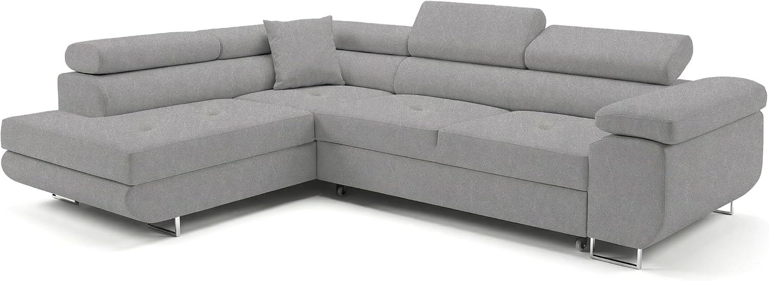 Ecksofa mit Schlaffunktion PASTI L-Form, Stauraum, 3-Sitzer Eckcouch