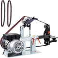 VEVOR Bandschleifmaschine 1500 W Tisch, 5,08 × 208,28 cm Riemengröße, Metall, Holz