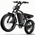 DEEPOWER E-Bike Für Erwachsene Tisch, Display, 48V/52V 20Ah Abnehmbarer Akku, Bis Zu 60-110 KM Reichweite, 20 Zoll Fat Tire, Shimano 7-Gang