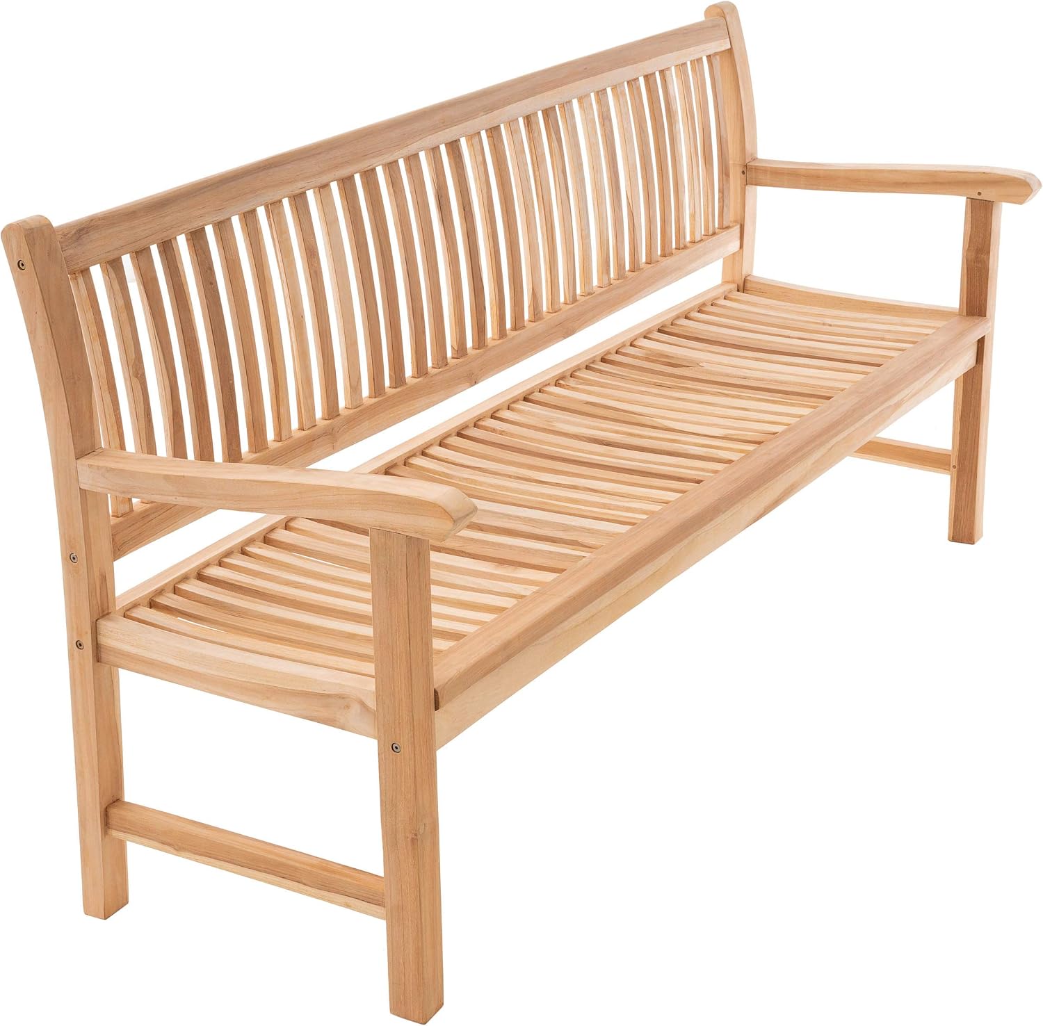 Divero 3-Sitzer Gartenbank, Die Maße betragen 180 × 60 × 90 cm, wetterbeständig