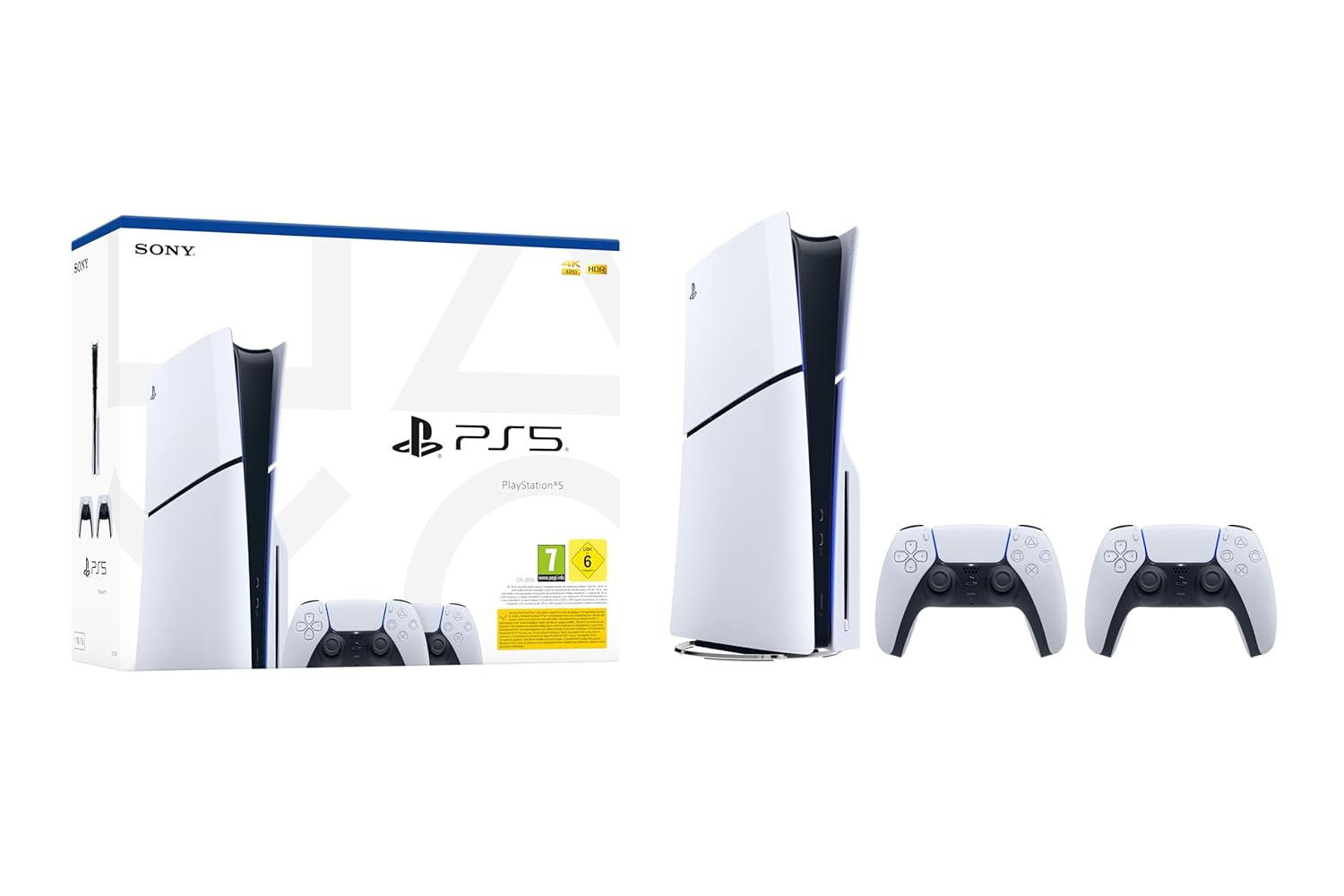 Playstation5 Standard (Slim) Bundle mit zweitem DualSense Wireless-Controller Tisc