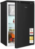 Kühlschrank, 107 Liter, 37 dB, kleiner Kühlschrank, 4-Sterne-Gefierfach, KS516-4-051C inoxlook-az, wechselbarer Türanschlag, verstellbar