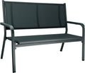 BasicPlus 2-Sitzerbank 138 cm Aluminium/Textilene Gartenmöbel, wetterbeständig