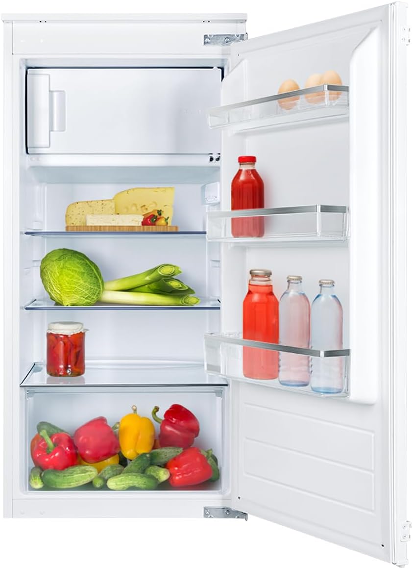 Amica 9EKSS361216 Einbaukühlschrank mit Gefrierfach, Gefrierleistung: 2,6 kg/24 Std, 124 l, LED-Beleuchtung