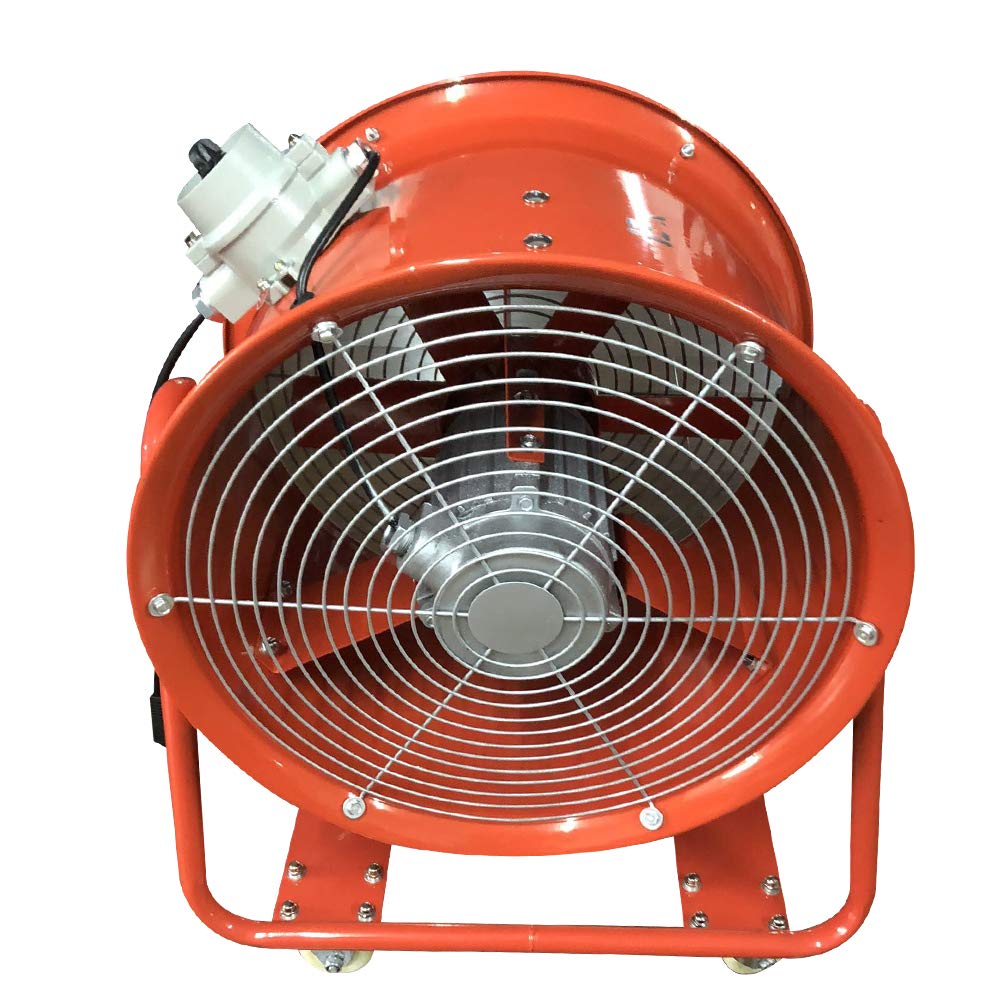 Ø450 MM Bauventilator Axialventilator mit Rädern 220V 1100 W, 73 dB, 18 Zoll antistatischem Schlauch
