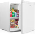 Upstreman Mini Kühlschrank, 41 dB, Stauraum, Kühlschrank Klein für Wohnheim, Weiß-FR17, Vor- und Rücklauf