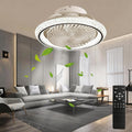 Deckenventilator mit Beleuchtung leise 360 Drehbar, 49 cm Moderne Deckenlampe mit Ventilator und Fernbedienung, 30 dB, APP Steuerung, 6 Windstufen