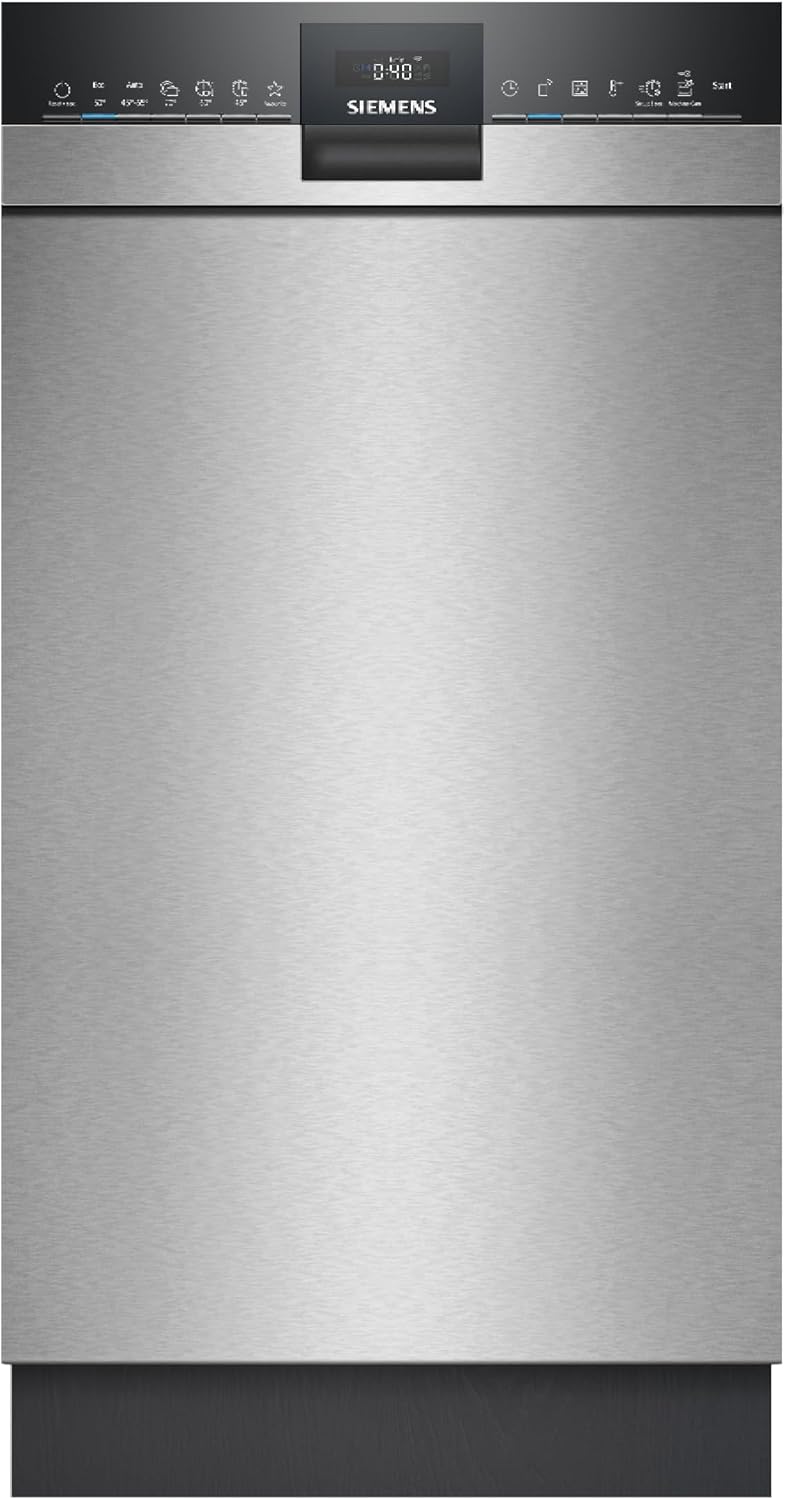Siemens SR43ES25ME iQ300 Unterbau-Geschirrspüler, 45 cm, Fernbedienung, App-Steuerung, Stauraum, varioFlex Korbsystem und varioSchublade
