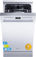 Midea SF 5.45NW10C Geschirrspüler, Spülmaschine 45 cm mit WIFI, 44 db, App-Steuerung, 10 Maßgedecke, 7 Programme, 63 kWh/100 Zyklen