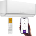 HANTECH H-PRO Multi-Split-Inneneinheit, 9.000 BTU für Räume bis 30 m², WLAN-App, Kühlen, Heizen, Entfeuchten, Gentlewind, Weiß
