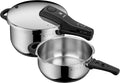 WMF Perfect One Pot Schnellkochtopf Induktion Set 2-teilig, Edelstahl, Dampfkochtopf 4,5l, 3l, 2 Kochstufen